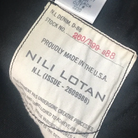 NWT Nili Lotan High Rise Skinny Jean in Jet Black Size 29 - Picture 10 of 15
